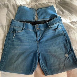 Women’s Apt.9 Straight Leg Tummy Control Jeans LONG